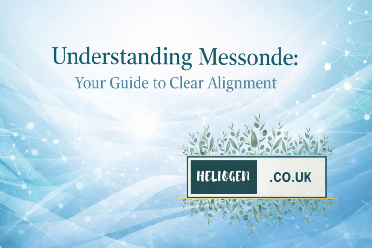 Understanding Messonde guide with Heliogen.co.uk branding on blue abstract background
