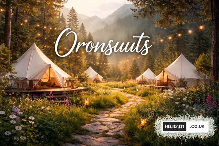 Oronsuuts luxury glamping tents in a forest campsite