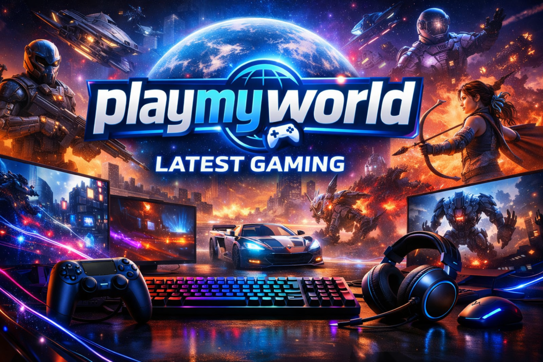 PlayMyWorld latest gaming setup with action games and immersive visuals