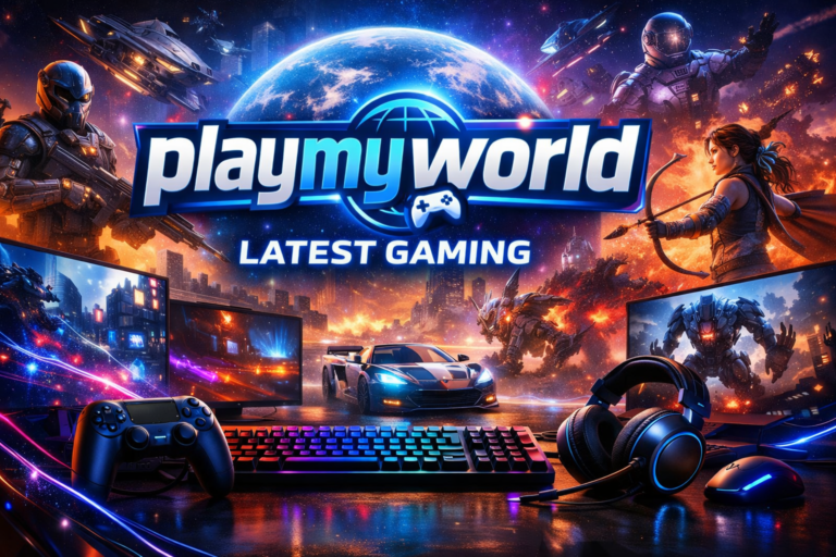 PlayMyWorld latest gaming setup with action games and immersive visuals