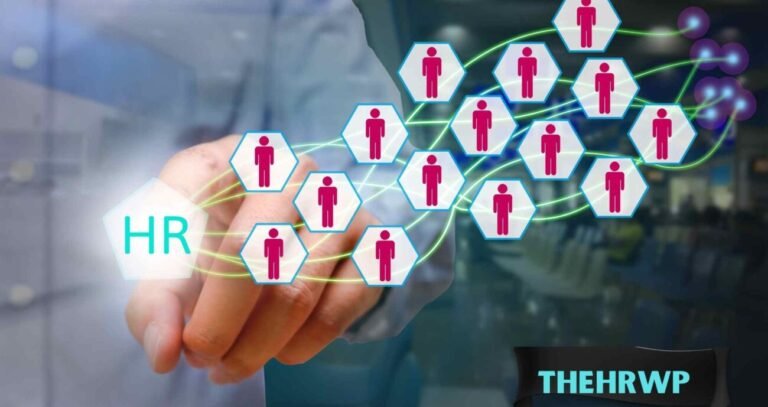 thehrwp HR network visualization showing connected employee icons