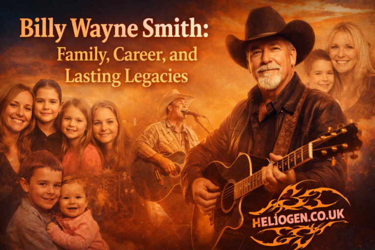 Billy Wayne Smith with guitar surrounded by family moments illustrating his career and legacy.