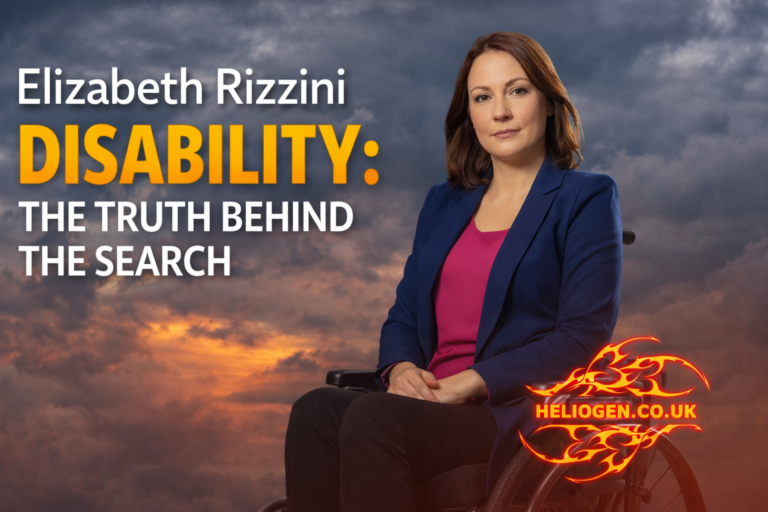 Elizabeth Rizzini disability truth concept image with professional portrait and headline text