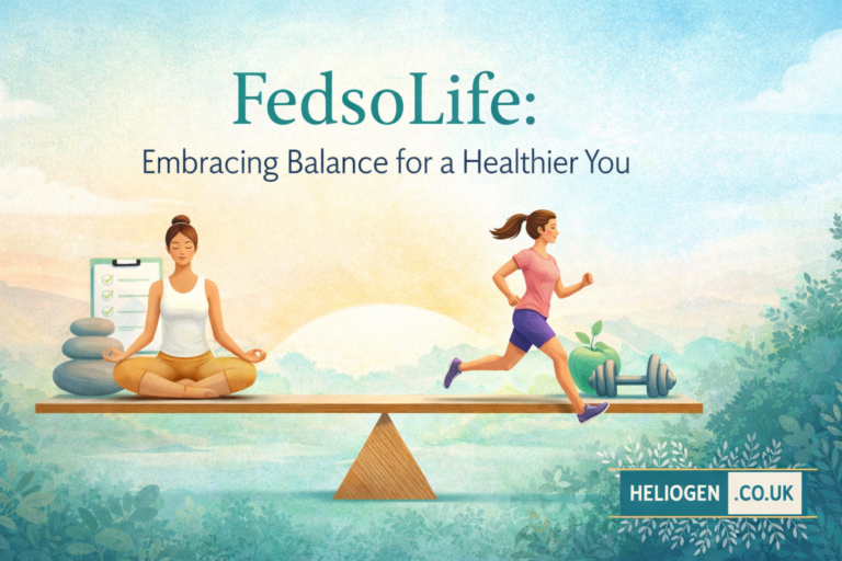 FedsoLife healthy lifestyle banner showing meditation and jogging balance