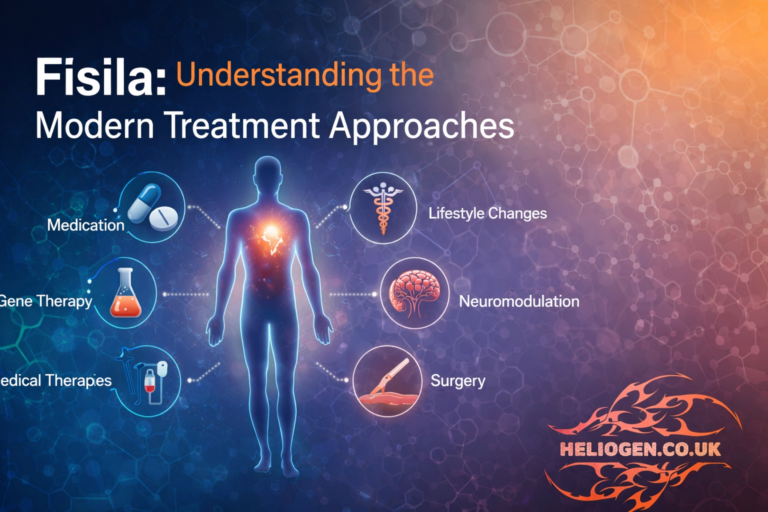 Fisila modern treatment approaches infographic with medical therapies illustration