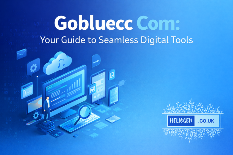 Gobluecc Com digital tools guide banner with tech illustration