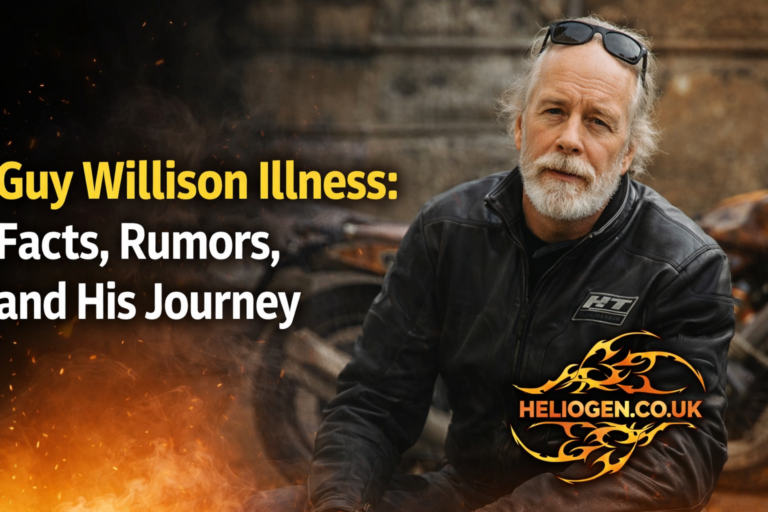Guy Willison illness topic thumbnail showing a bearded man beside a motorcycle with bold title text