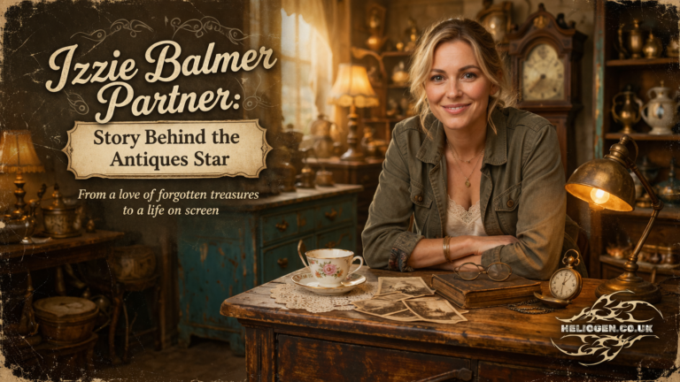 Izzie Balmer partner story in a vintage antiques shop setting