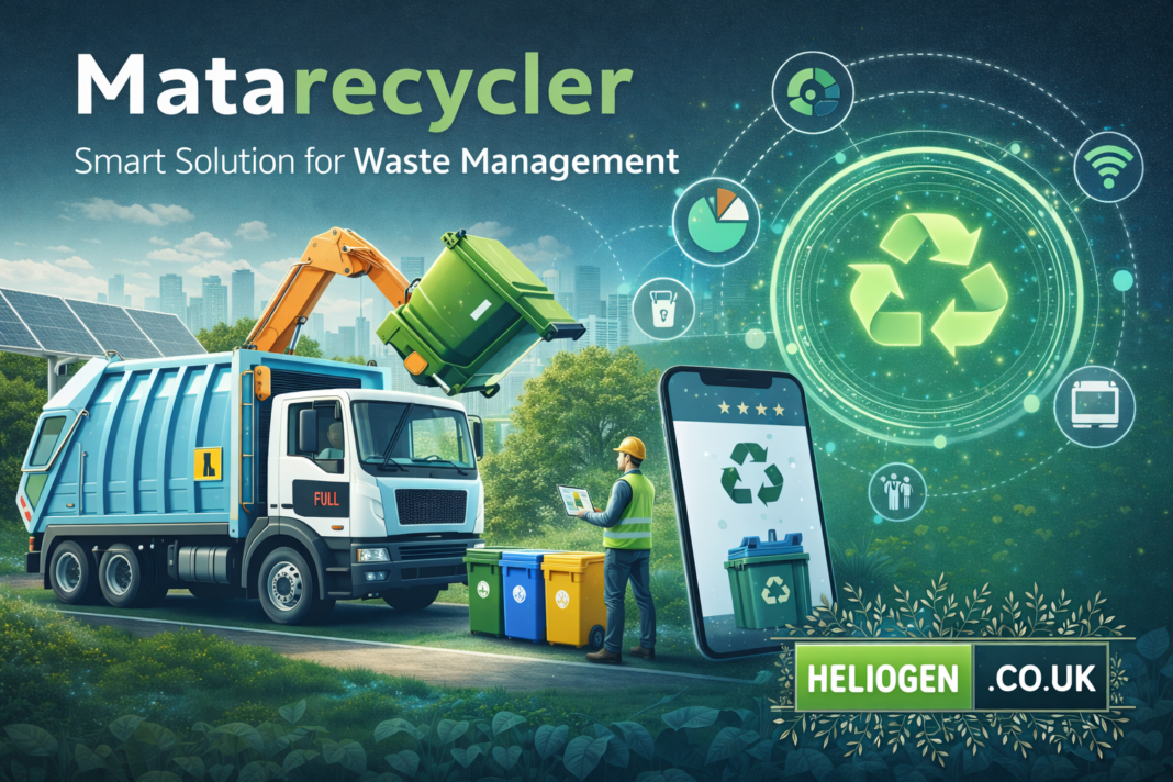 Matarecycler smart waste management solution with recycling truck and app