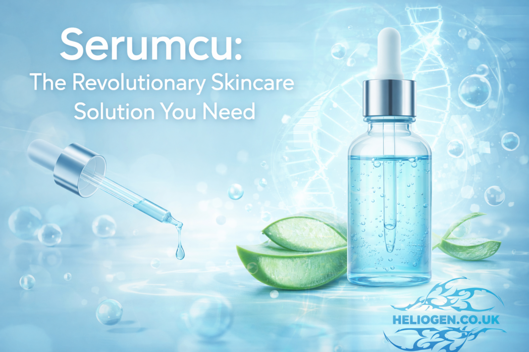 Serumcu skincare serum with dropper and aloe for glowing skin