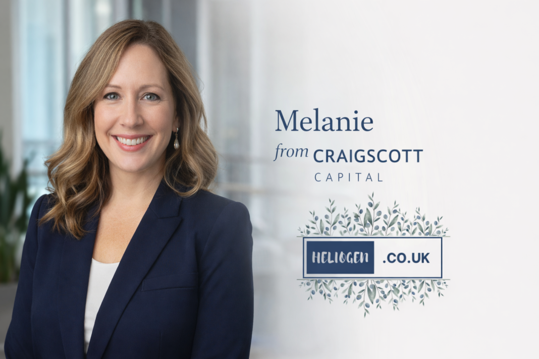 Melanie from CraigScott Capital smiling in a professional office setting.