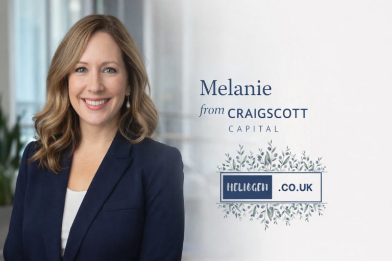 Melanie from CraigScott Capital smiling in a professional office setting.