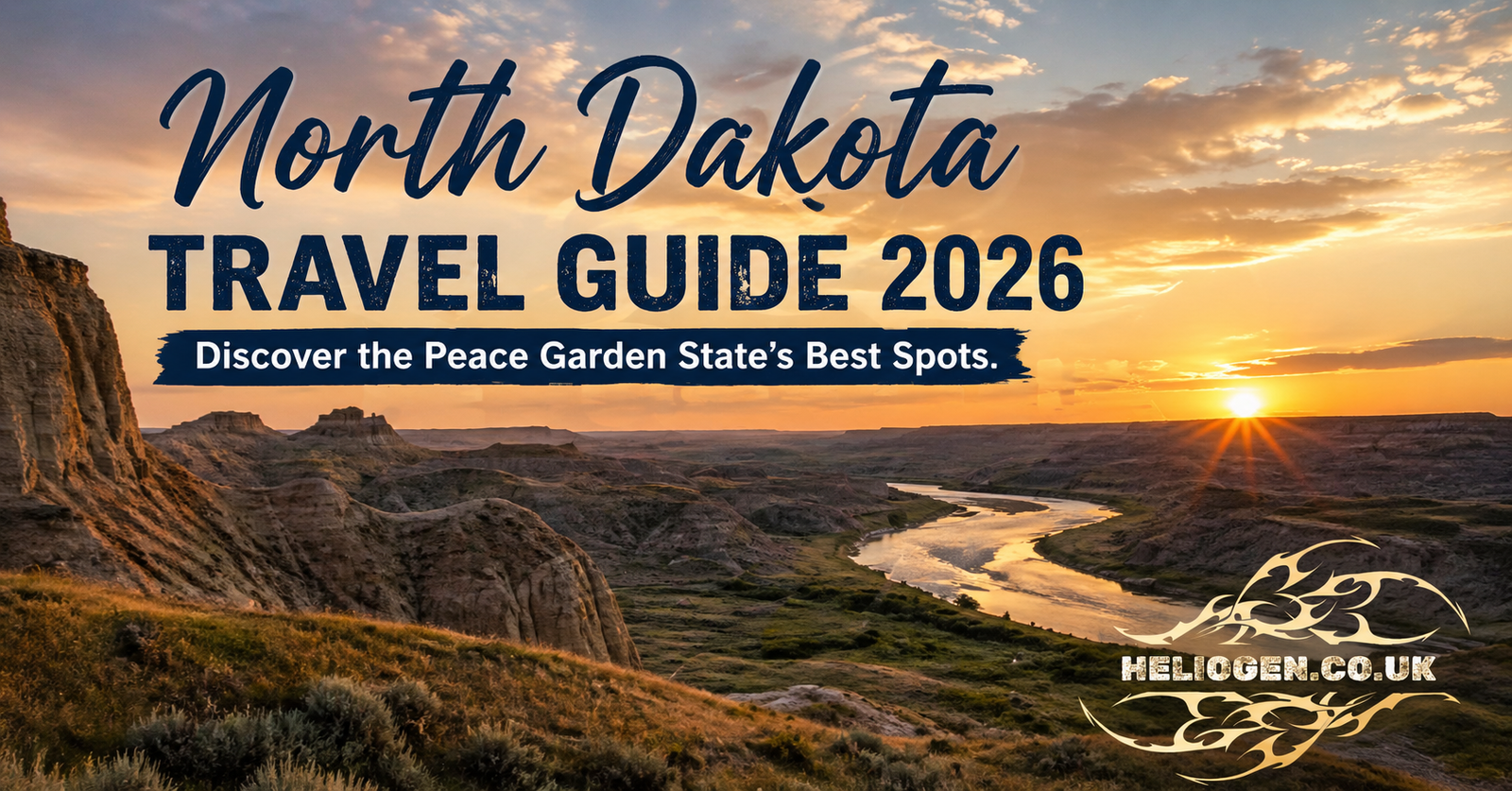 North Dakota Travel Guide 2026 scenic badlands river sunset landscape
