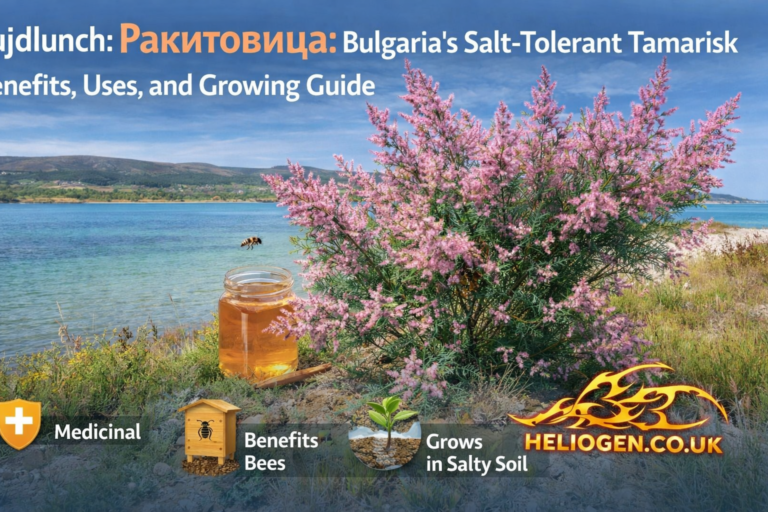 Ракитовица (Bulgaria’s salt-tolerant tamarisk) growing on a coastal landscape with benefits and uses guide.